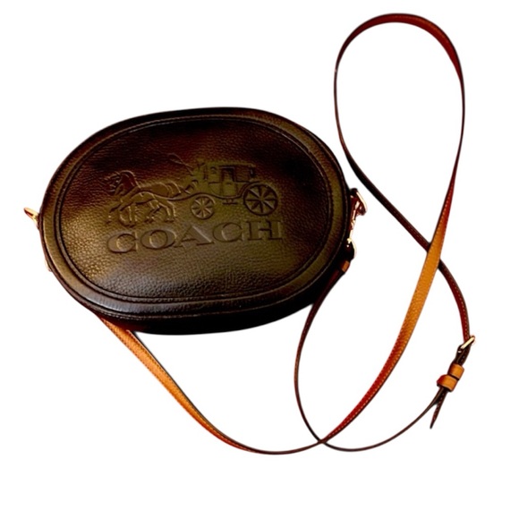 Coach Handbags - Coach Black Leather Crossbody Bag